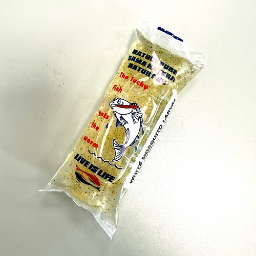 Nourriture vivante Larves de moustique blanches dans un sac de 90 ml